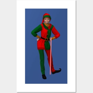 Christmas Elf Lady Posters and Art